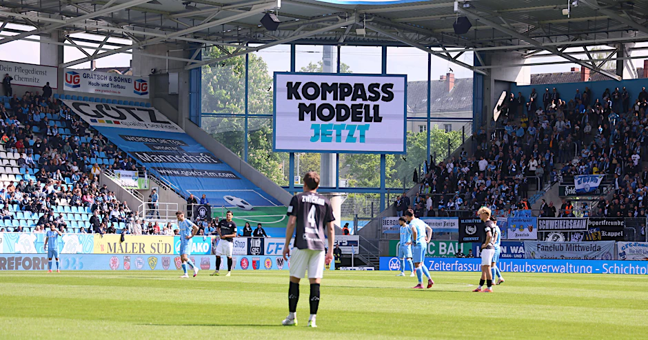 Klares Bekenntnis des Chemnitzer FC: Der Regionalligist aus der Staffel Nordost setzt sich klar für das Kompassmodell ein.
