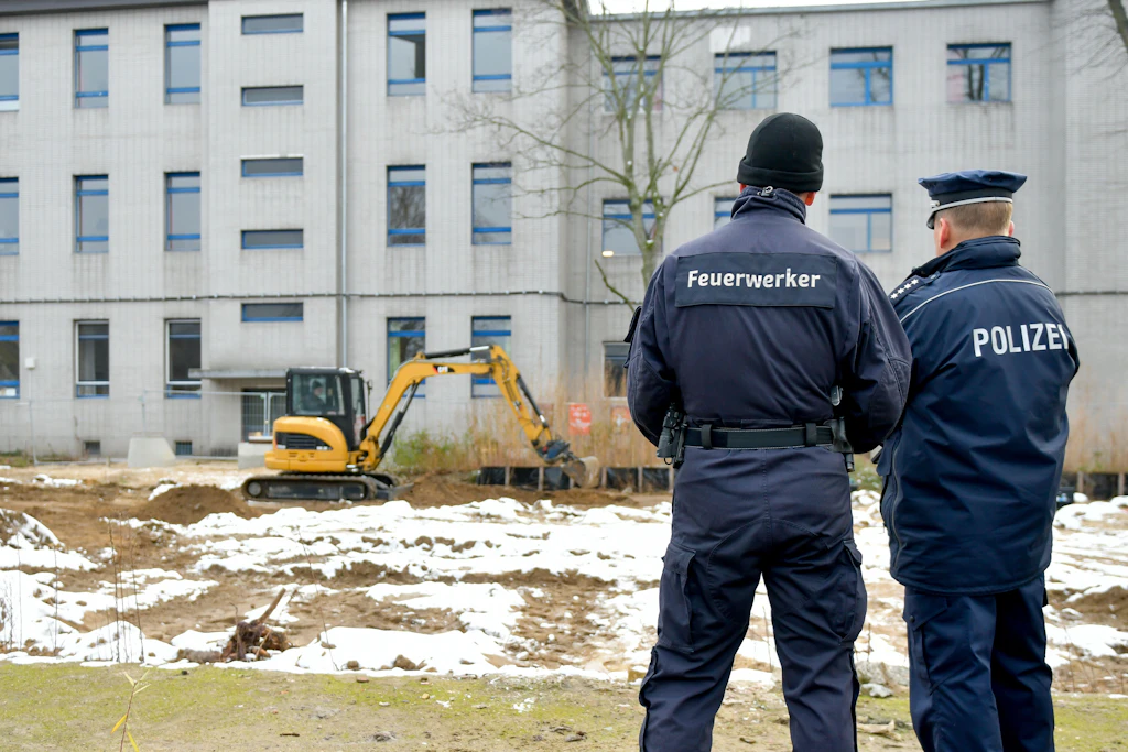 Die Berliner Polizei bildet Feuerwerker aus.