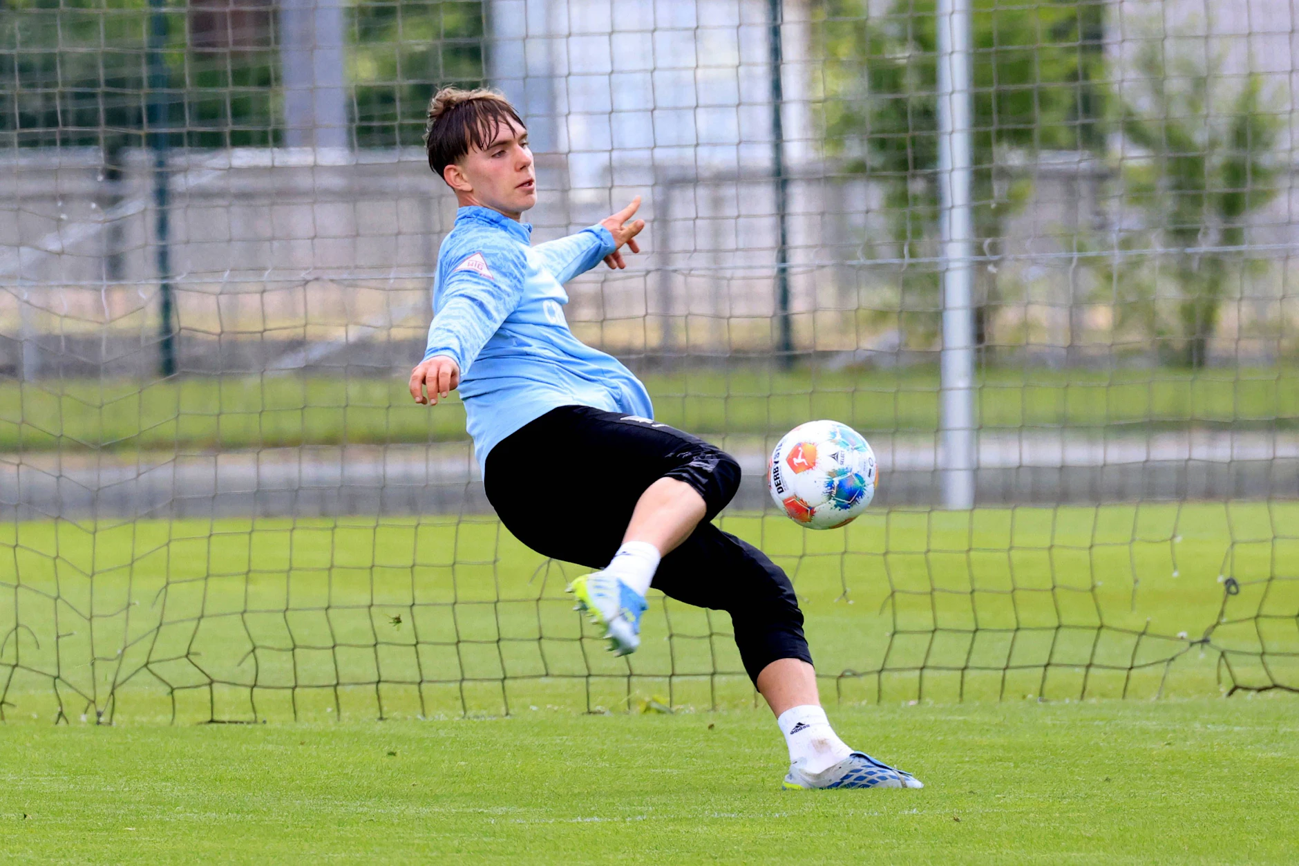 Kennet Eichhorn beim Training von Hertha BSC. Das Ausnahmetalent könnte zum Trainingsauftakt am 29. Juni noch immer bei Hertha sein.