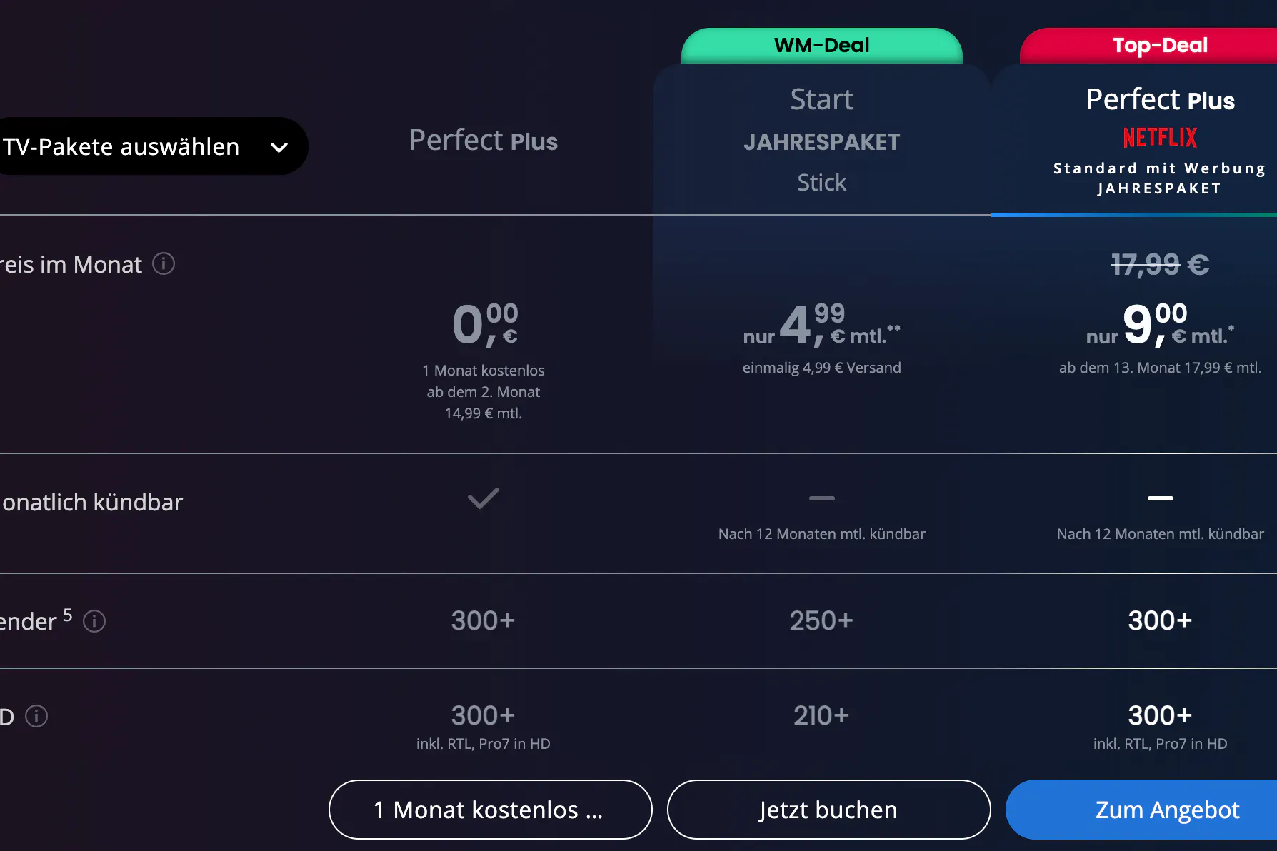 Die Waipu.tv-Angebote im Vergleich. Vorsicht: Wer den WM-Deal abschließt, muss wissen, dass es sich um ein Jahres-Abo handelt.