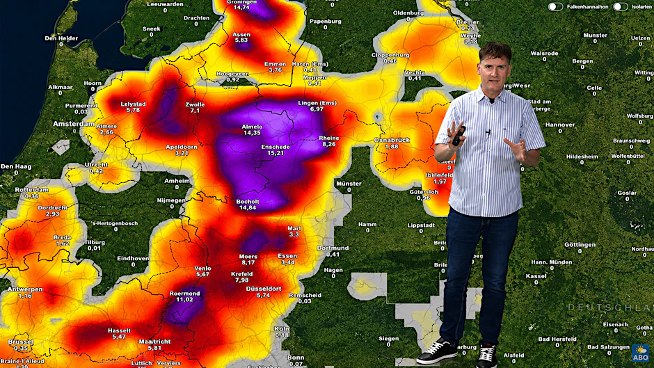Am Wochenende gibt es in weiten Teilen Deutschlands heftige Gewitter. Die Blitz-Karte zeigt, dass es im Westen schon am Freitag besonders kracht.