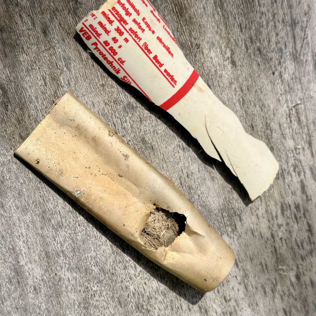 Fundstück Nummer 1: Leuchtmunition zur Schussfelderhellung