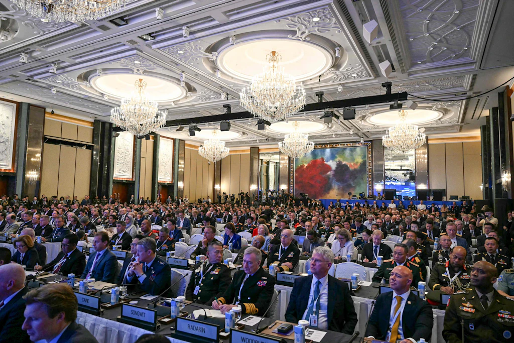 Teilnehmer des Shangri-La-Dialogs am Freitag in Singapur