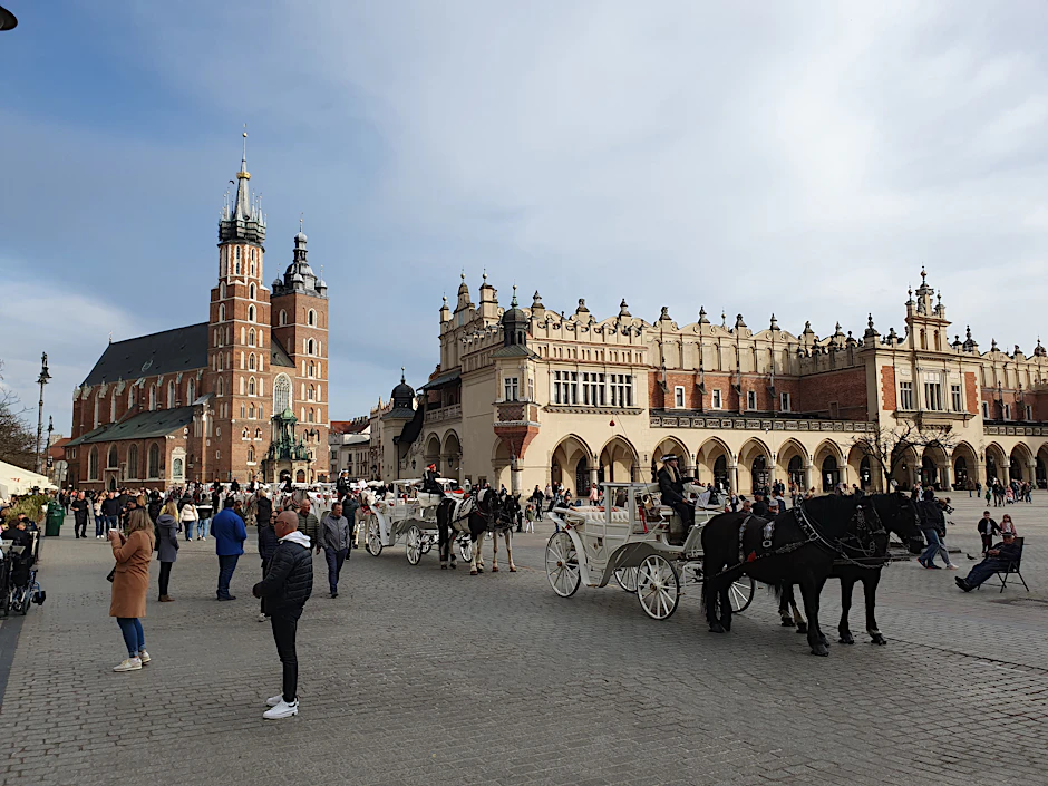 Krakau mit Tuchhallen und Marienkirche