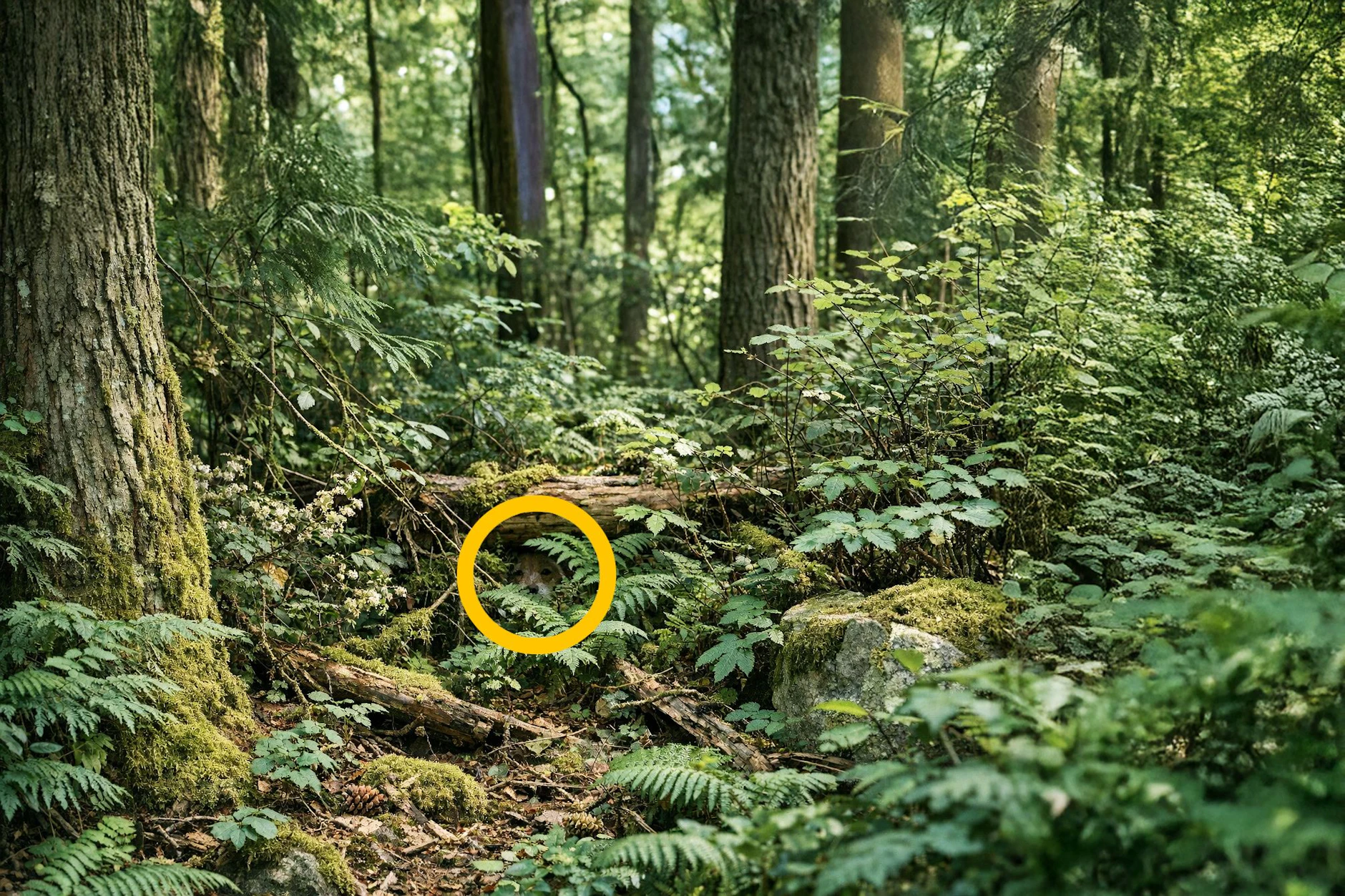 Die Lösung für unseren Augen-Test der Woche. Haben Sie den versteckten Hund in unserem cleveren Suchbild entdecken können?