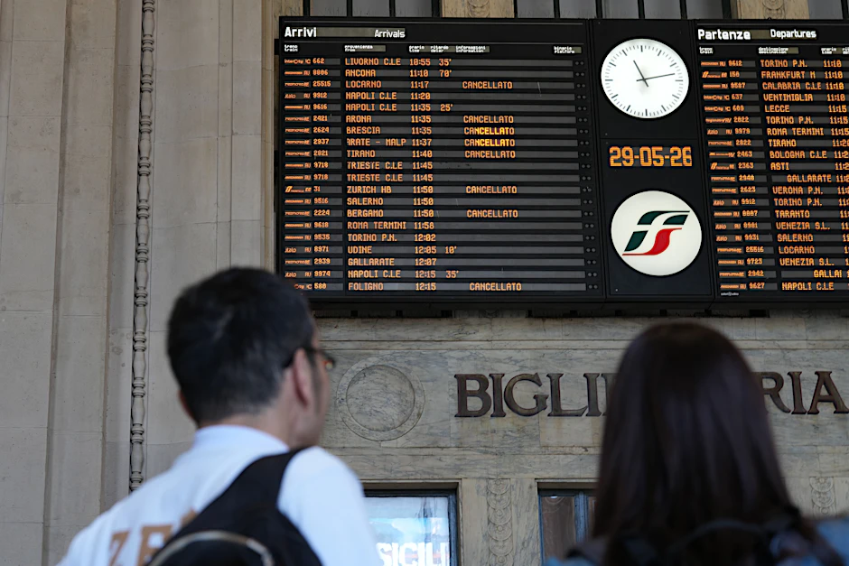 Der Generalstreik in Italien führt auch im Bahnverkehr zu Ausfällen.