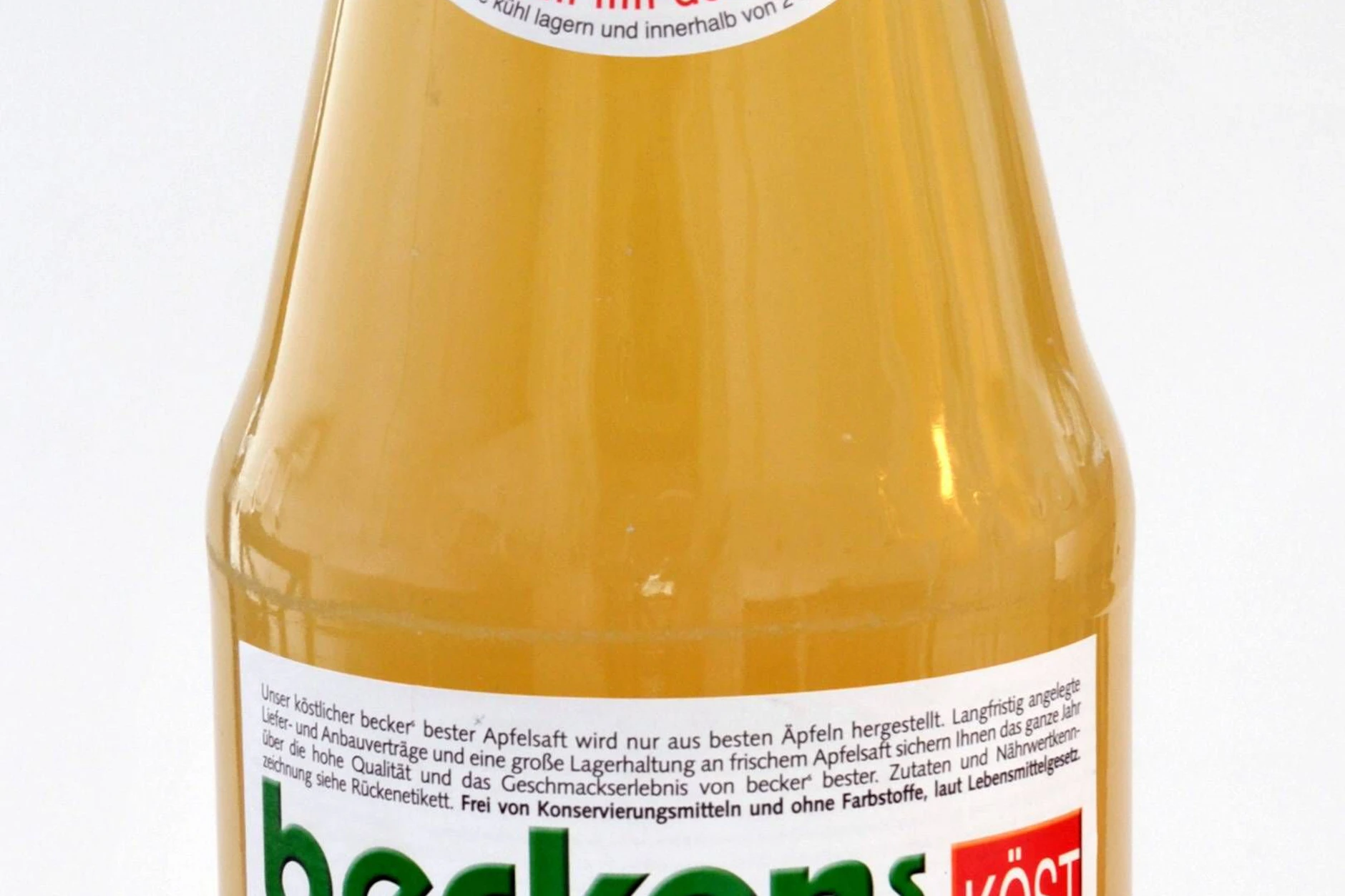 Beckers Bester stellt nach eigenen Angaben rund 46 Millionen Liter Saft pro Jahr her.
