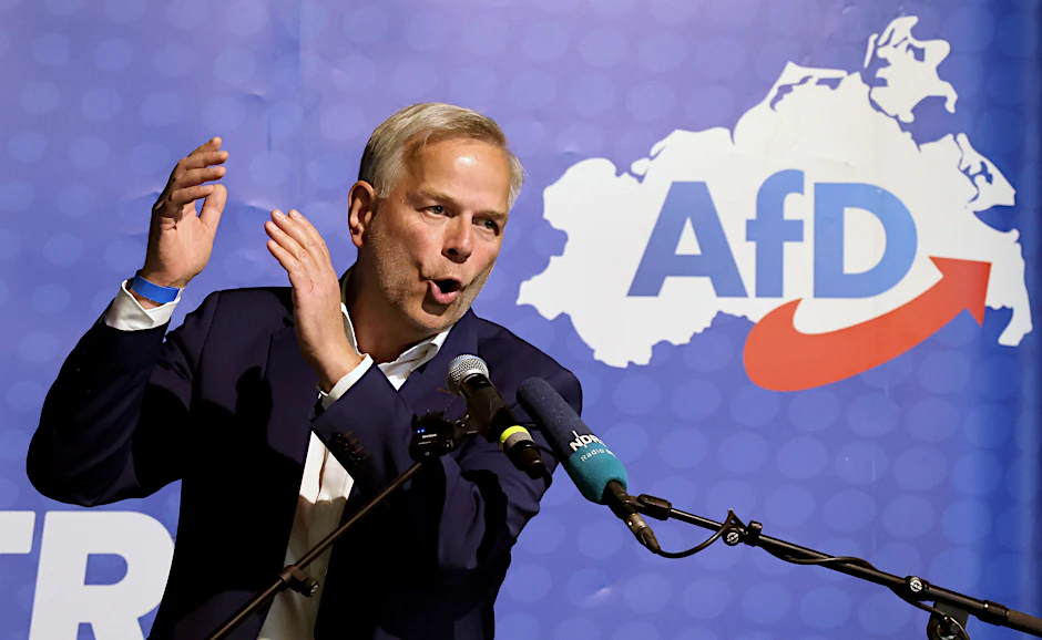 Leif-Erik Holm, ist der Landesvorsitzende der AfD Mecklenburg-Vorpommern.