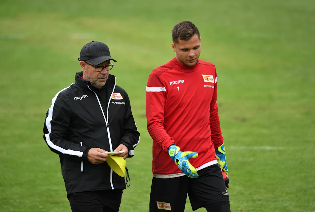 Erfahrung statt Talent: Rafal Gikiewicz (r.) erhielt unter Urs Fischer in seinen ersten zwei Jahren als Trainer des 1. FC Union Berlin den Stammplatz im eisernen Tor.