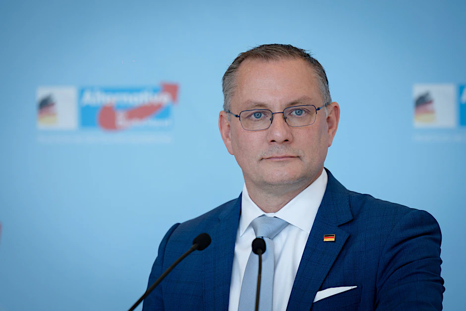 Sein Bundestagswahlkreis liegt in Görlitz: AfD-Bundesvorsitzender Tino Chrupalla.