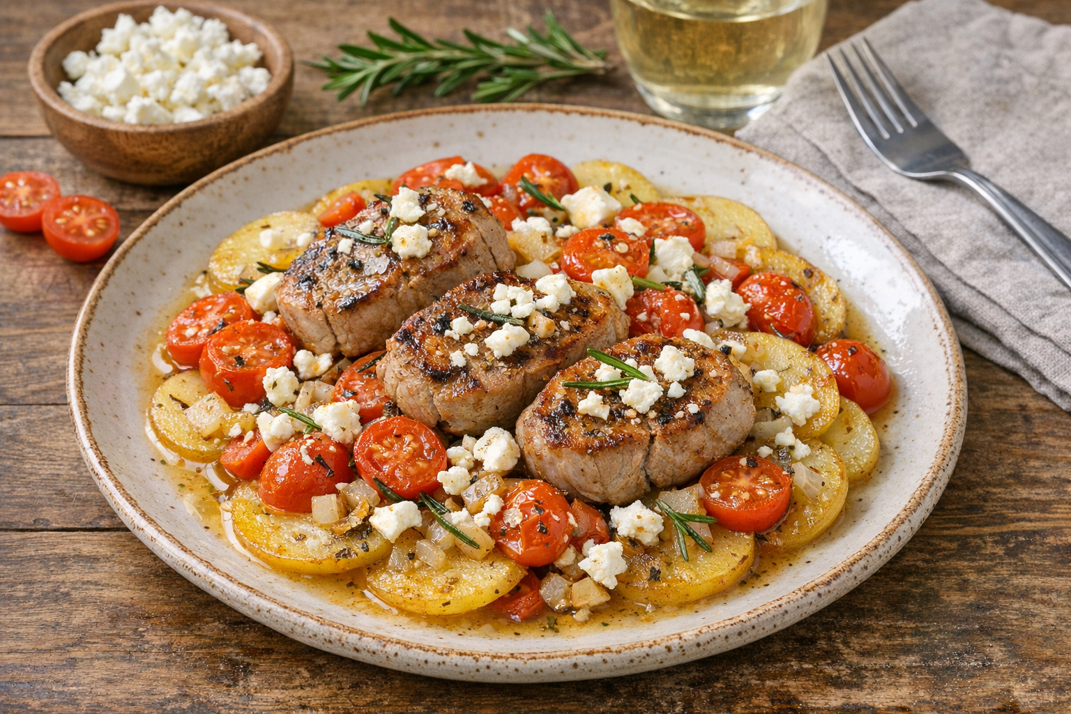 Mediterranes Schweinefilet: Dieses Rezept schmeckt nach Urlaub!