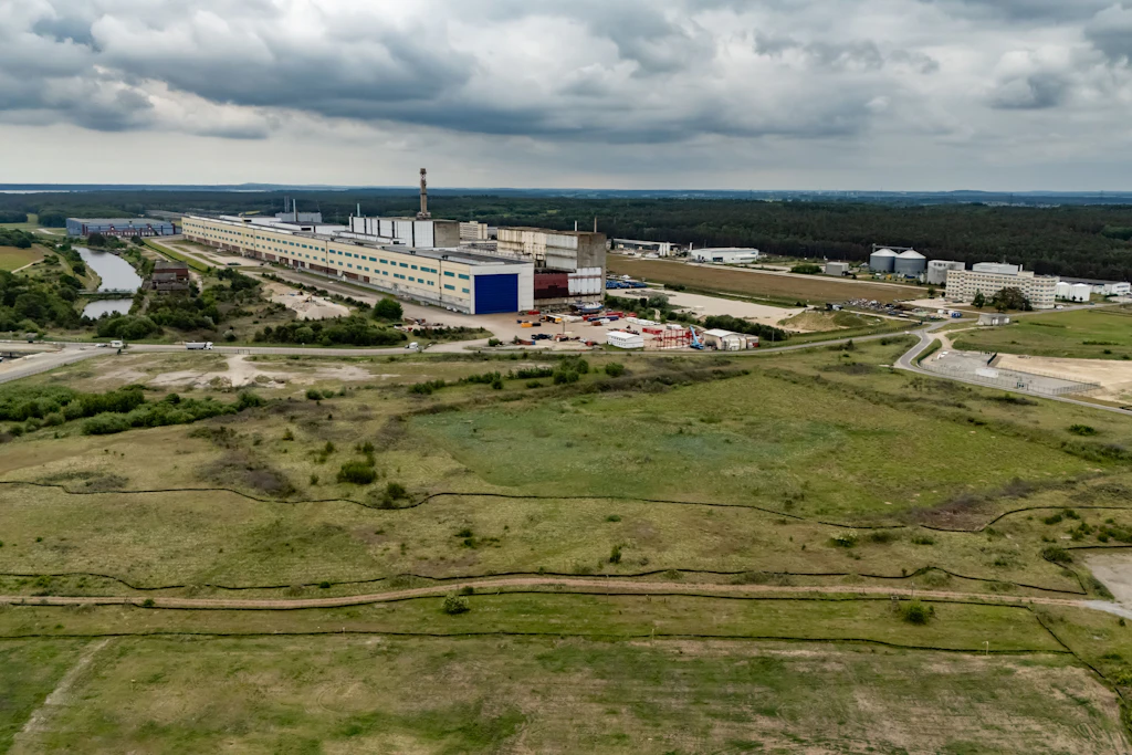 Energiestandort Lubmin mit dem ehemaligen DDR-Atomkraftwerk und dem Gelände für H2Apex.
