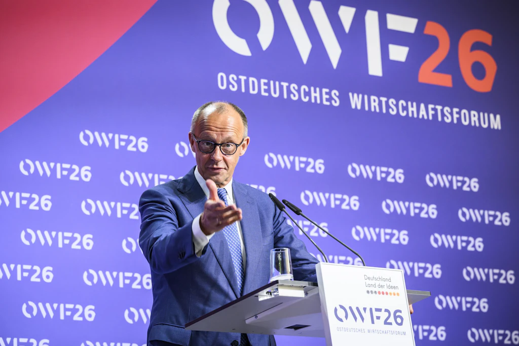 Kanzler Merz grüßt in seiner Rede freundlich den Osten – doch nur ein Satz hat es in sich