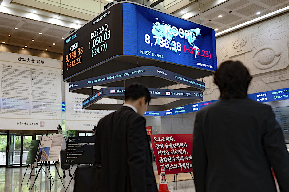 Südkoreas Aktienmarkt profitiert von der starken Entwicklung im Chipsektor.