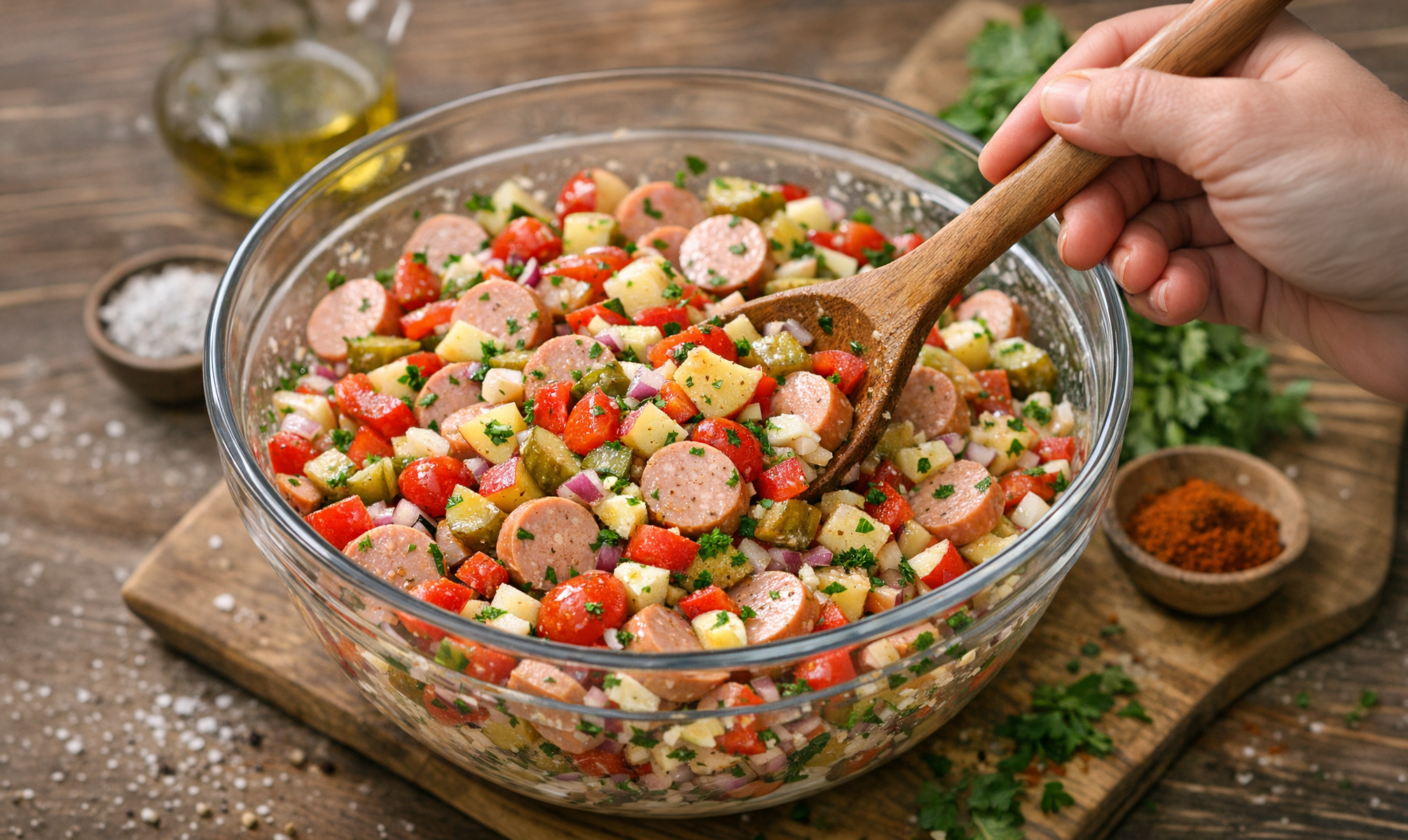 Bockwurstsalat fürs Abendbrot: So wird die Bocki zum Sattmacher!