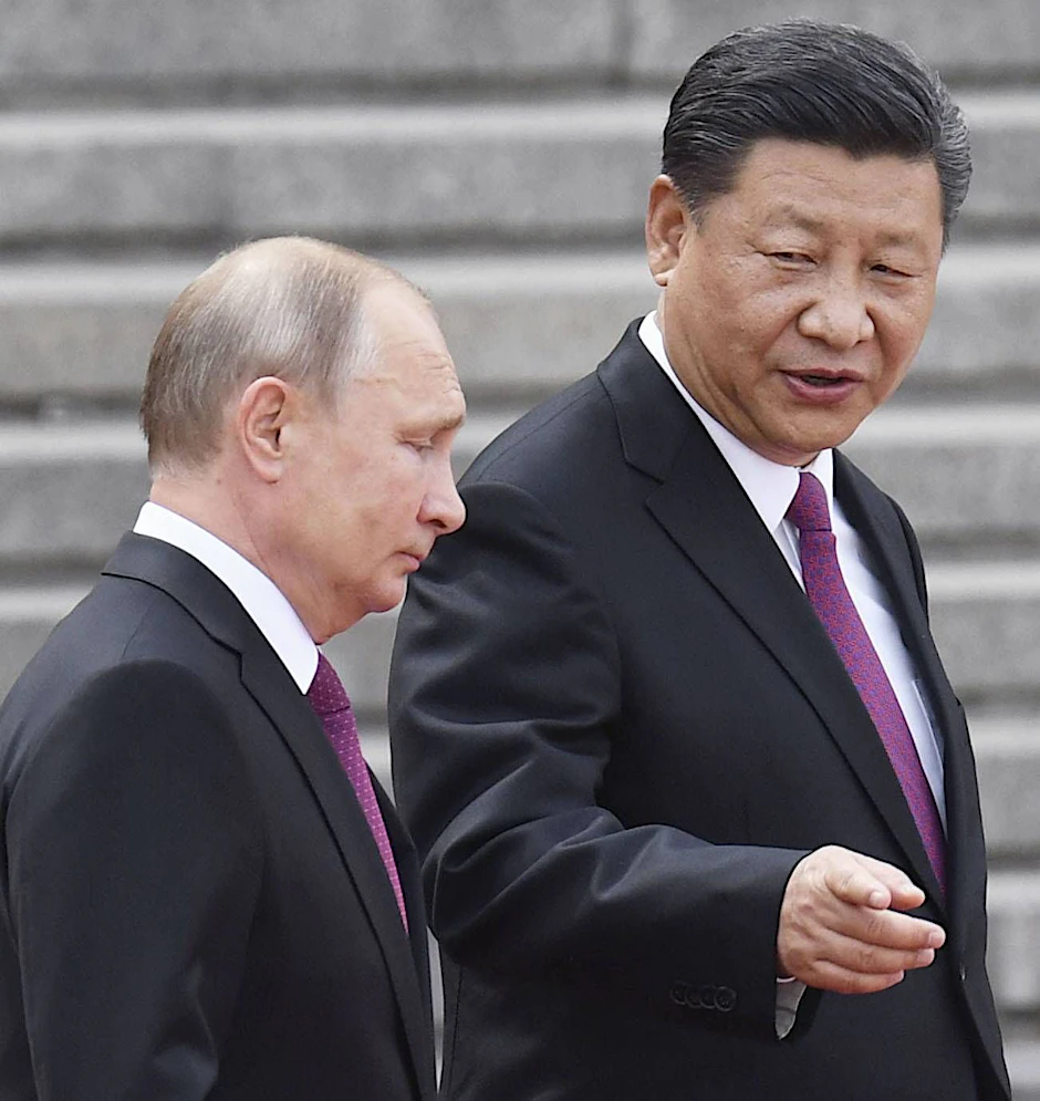 Enge Verbündete: Putin und Xi Jinping bei einem Treffen in Peking.