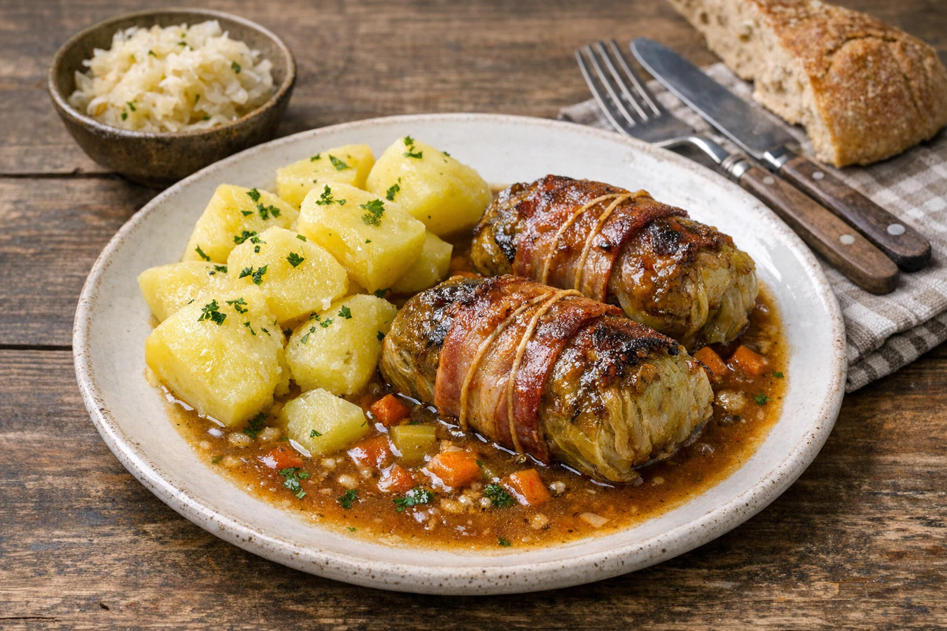 Leckere Kohlrouladen von Kurt Drummer: Sein Rezept zeigt, wie man den Klassiker der Hausmannskost ganz einfach zubereiten kann.