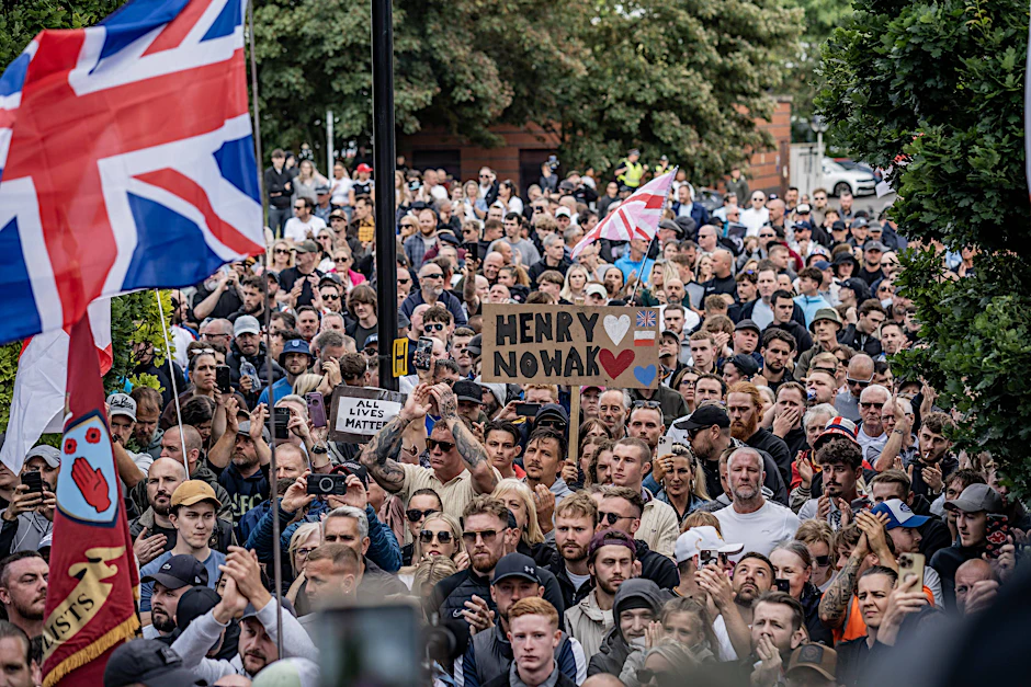 Protest in Southampton nach dem Tod von Henry Nowak (18).