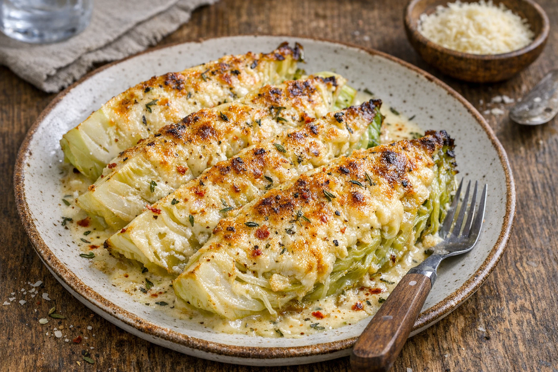 Es ist angerichtet! Omas Spitzkohl aus dem Ofen ist nicht nur lecker, sondern auch noch richtig gesund. Genießen Sie das tolle Gemüsegericht!