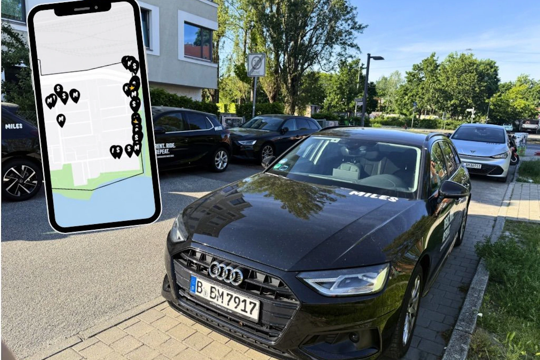 In einem Wohngebiet in Berlin-Rummelsburg (Lichtenberg) herrscht ständiges Miles-Chaos.