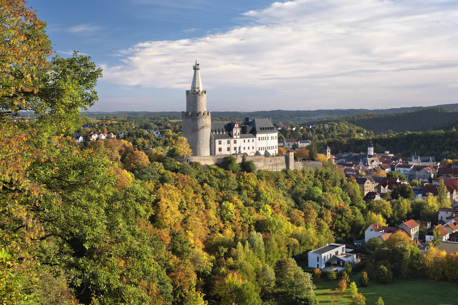 Die Osterburg ist eine der Sehenswürdigkeiten der Stadt Weida in Thüringen.