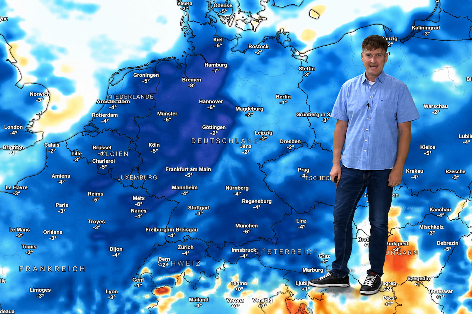 Kommt die Schafskälte? Laut Prognosen könnten die Temperaturabweichungen bei minus sechs bis sieben Grad liegen. Es könnte nächste Woche also nochmal etwas frischer werden.