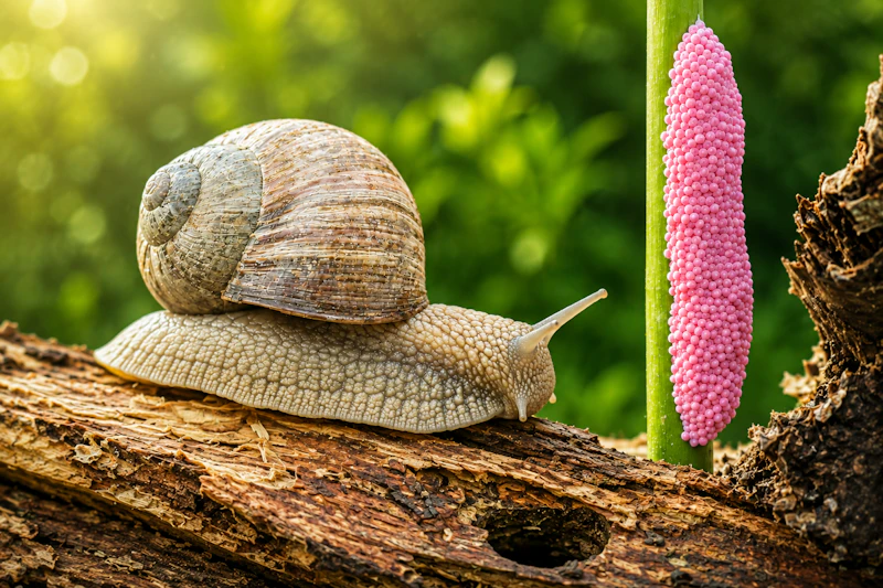 Gefährliche Schneckenart: Diese rosa Eier können Ihren Garte