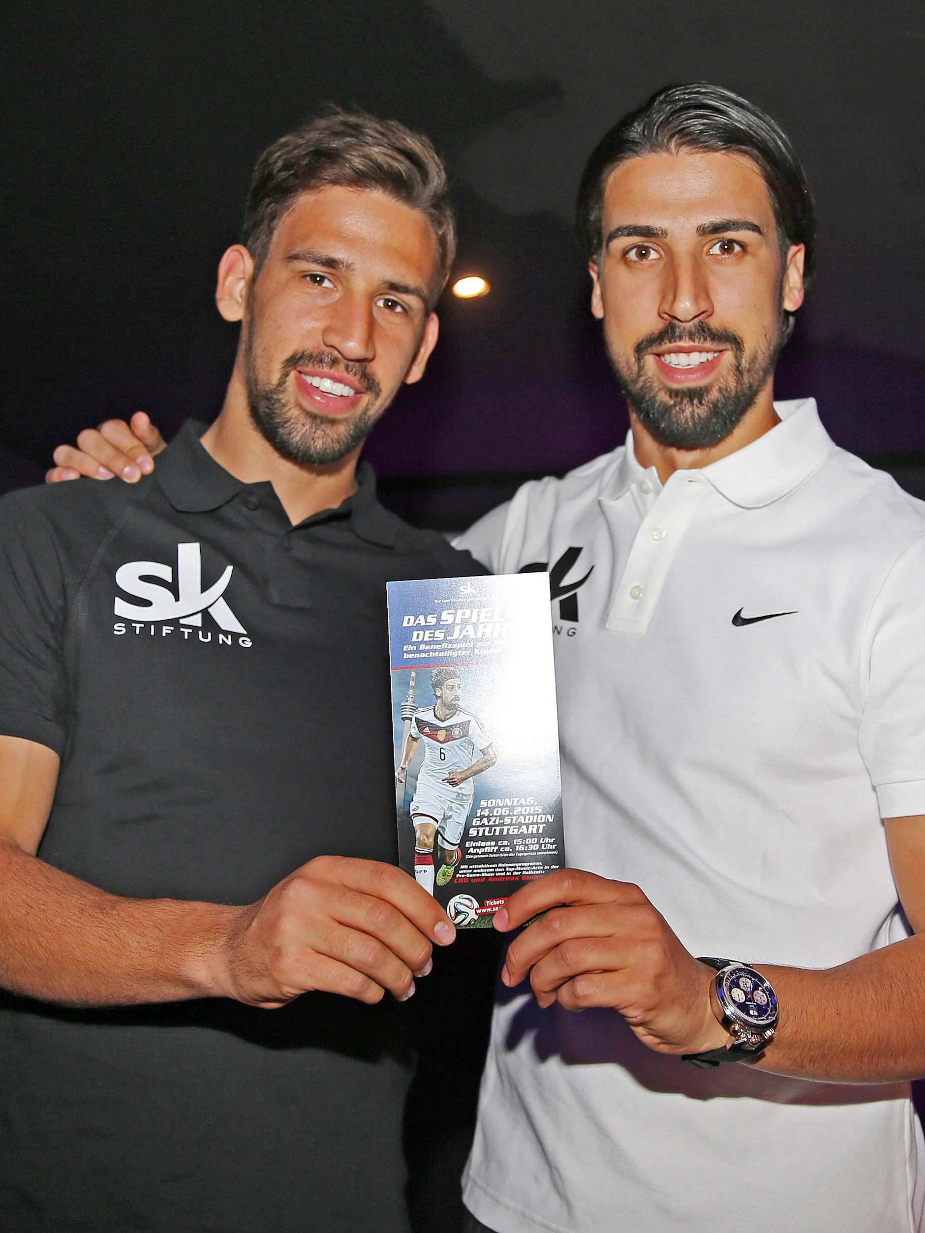 Rani und Bruder Sami Khedira (r.) 2015.