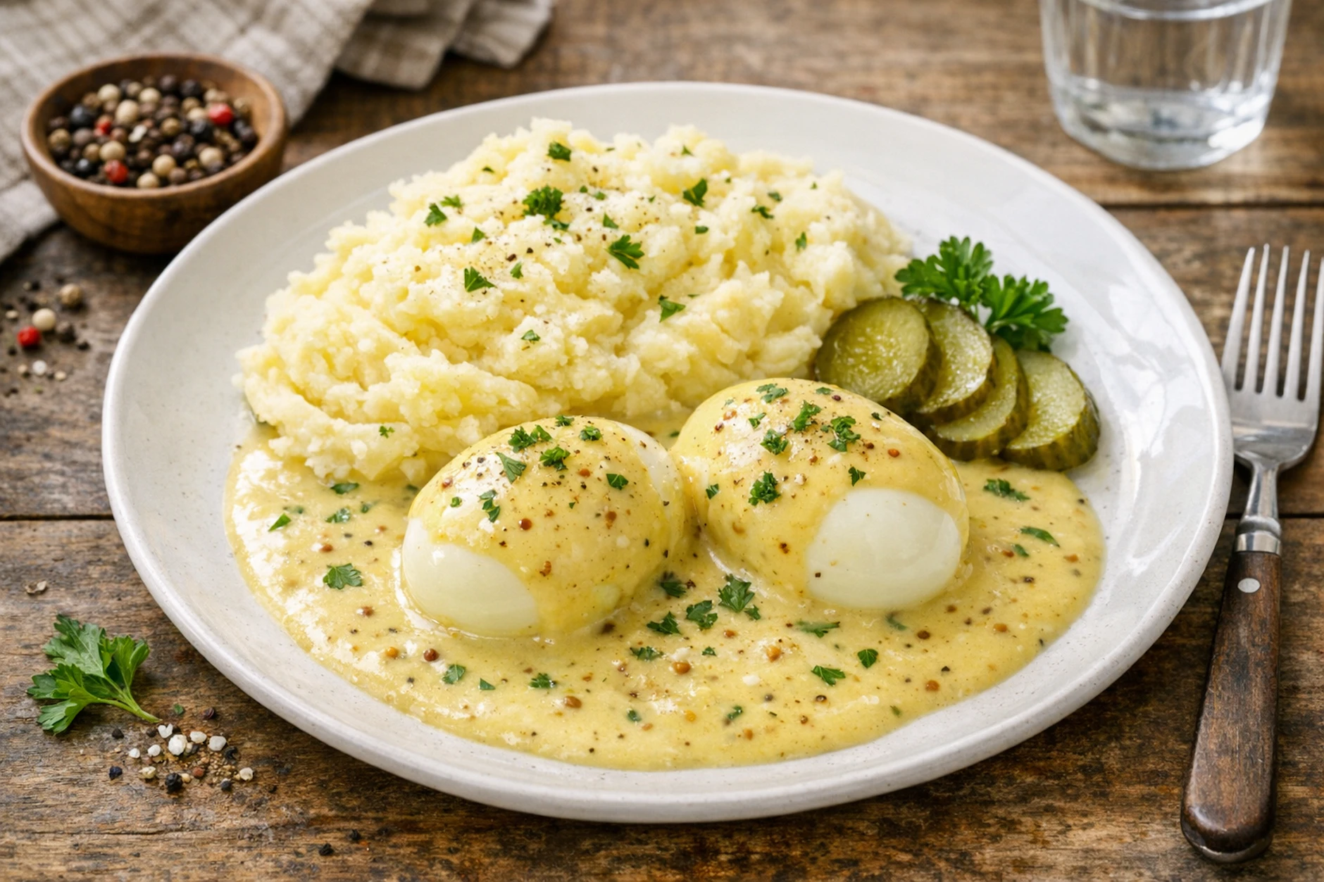 Gekochte Eier in Senfsoße sind ein echter Klassiker der Küche, man liegt sie nicht nur im Osten! Wir verraten Ihnen Kurt Drummers Rezept für das Gericht.