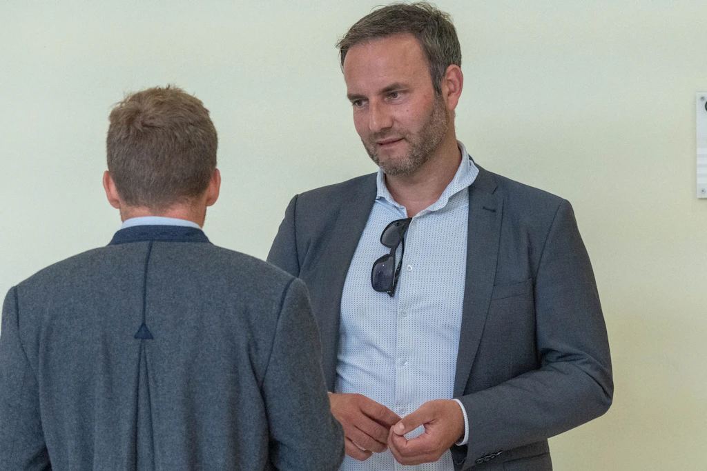 Am 20. Oktober tritt der neue Landtag in MV zusammen. AfD-Fraktionsvorsitzender Enrico Schult (r.) und Thore Stein, Parlamentarischer Geschäftsführer, wollen gleich zu Beginn ein Zeichen setzen.