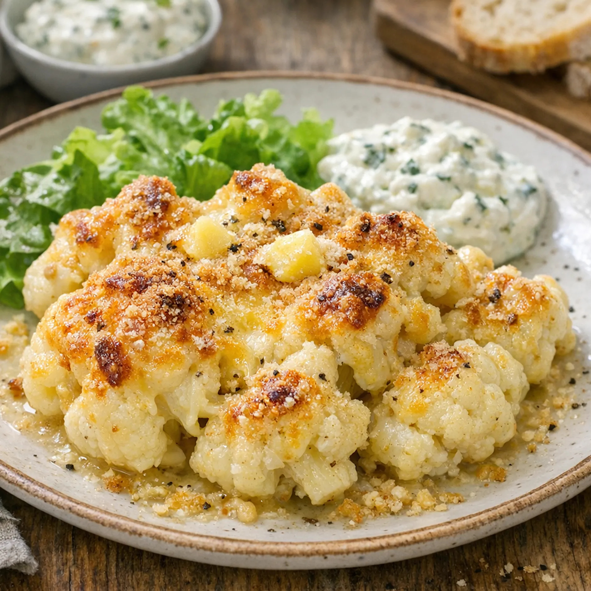 Überbackener Blumenkohl mit viel Käse: So lecker kann Gemüse sein