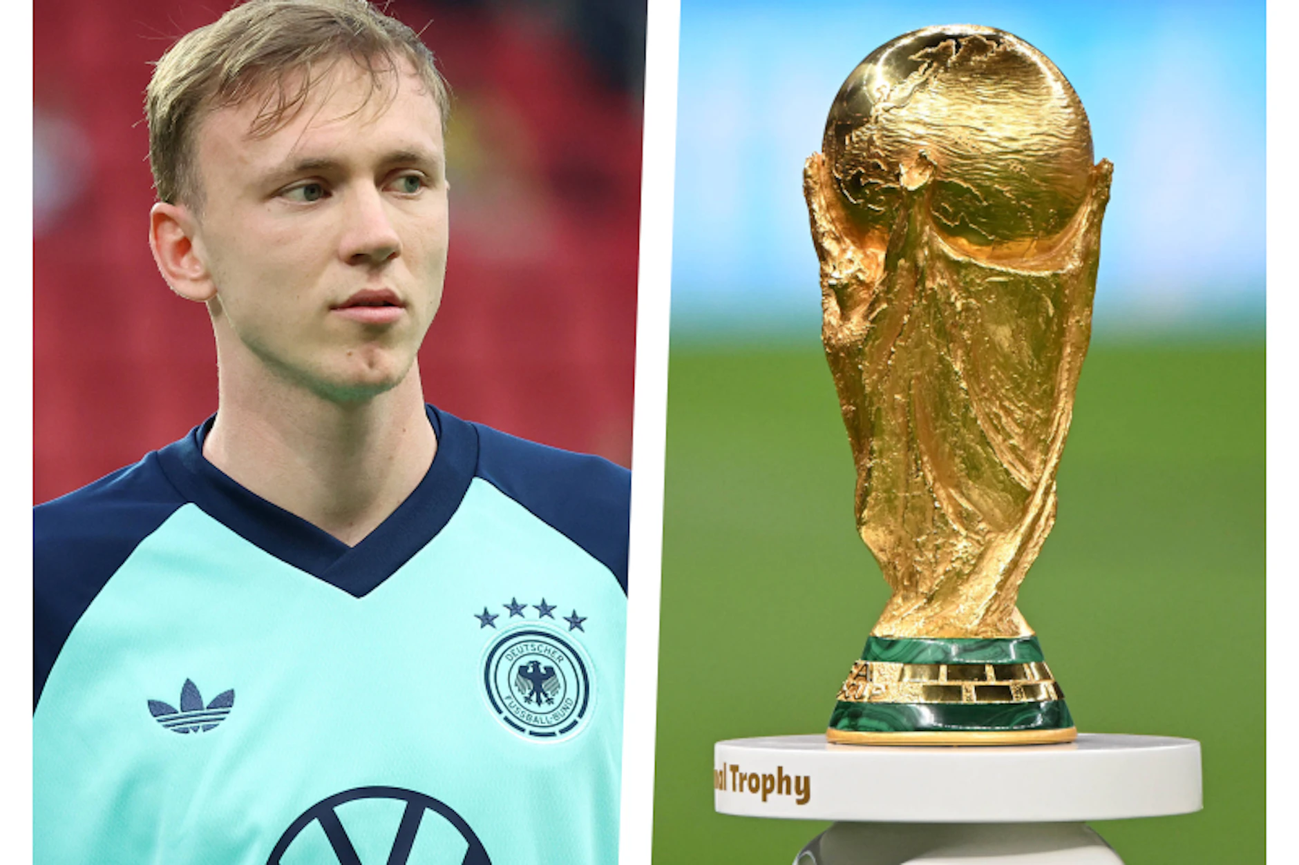 Maximilian Beier (l.) träumt als einziger ostdeutscher Profi vom WM-Pokal.