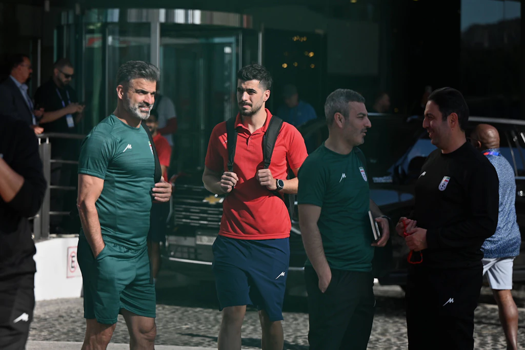 Irans Team vor WM 2026: Iran-Spieler Saeid Ezatolahi in Tijuana vor dem Training.