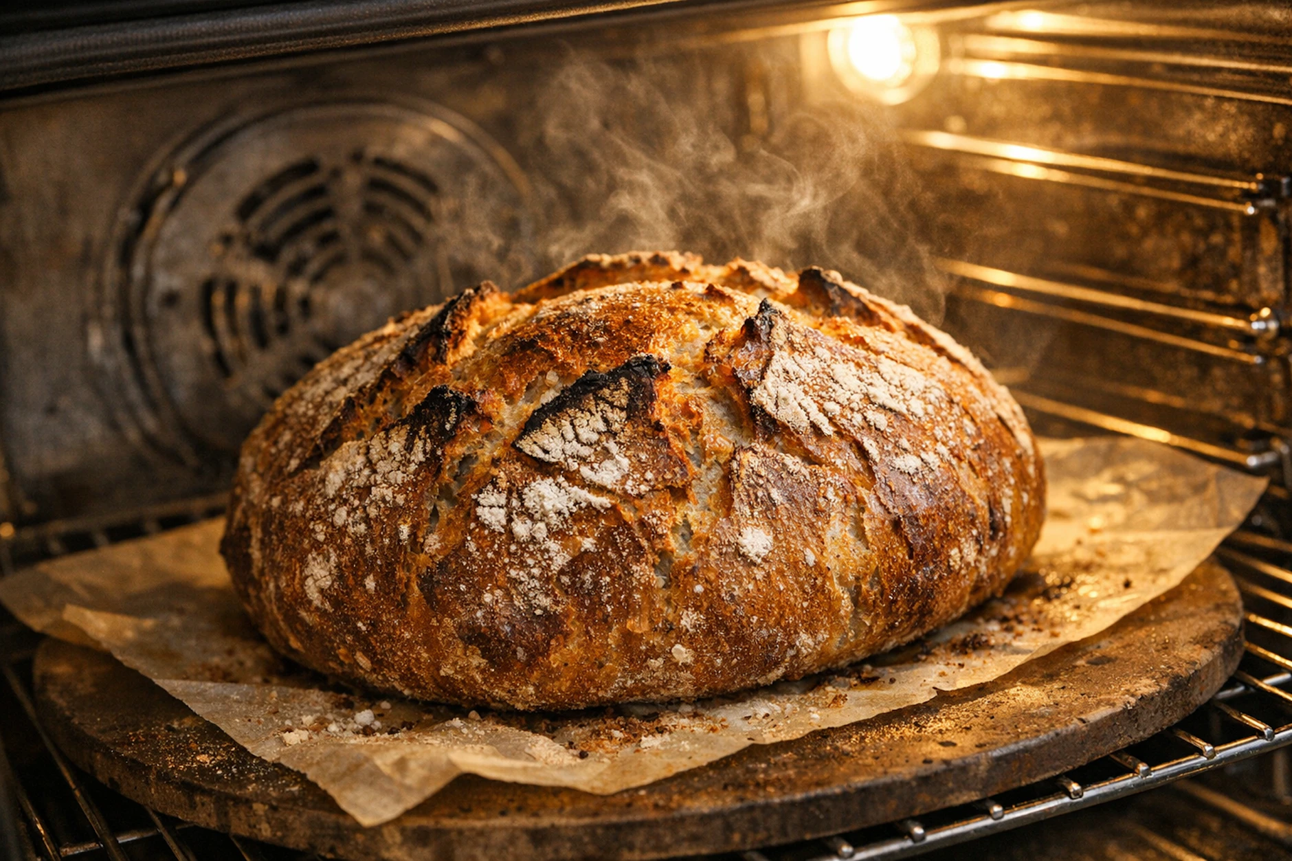 Leckeres Krustenbrot, das frisch aus dem Backofen kommt: Es gibt nichts Besseres! Mit unserem Rezept können Sie das geniale Brot-Vergnügen selbst erleben.