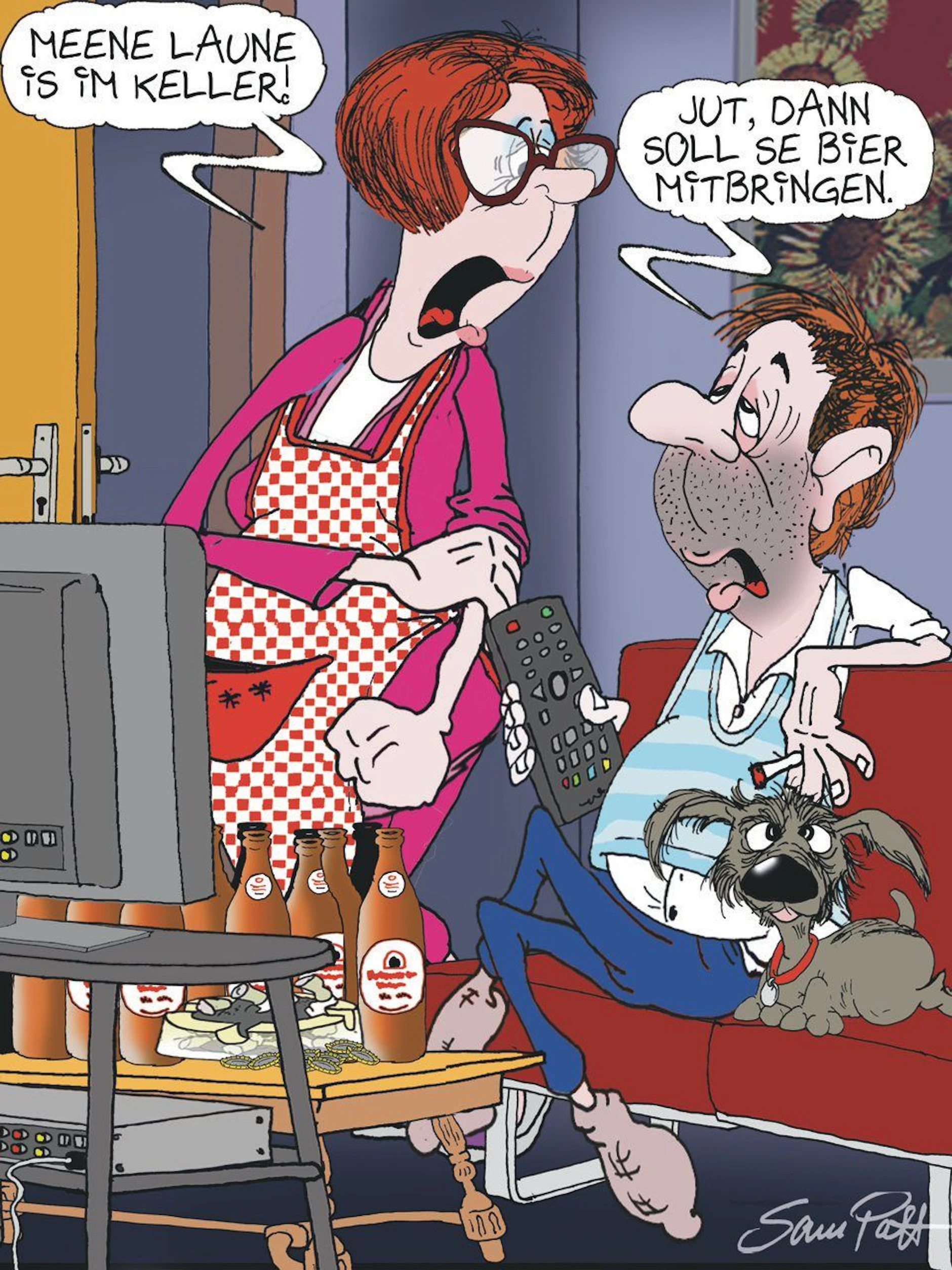 Der Cartoon des Tages bietet Ihnen jeden Tag beste Berliner Unterhaltung, dafür ist in der Rubrik Witz des Tages unser Zeichner Sam Paff aus Berlin zuständig.