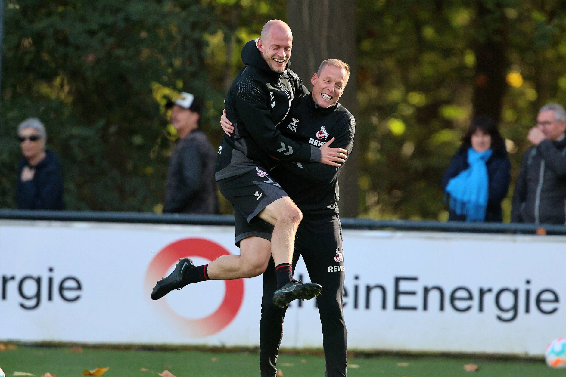 Wiedervereinigung beim 1. FC Köln: René Wagner und Kevin McKenna (v.l.)
