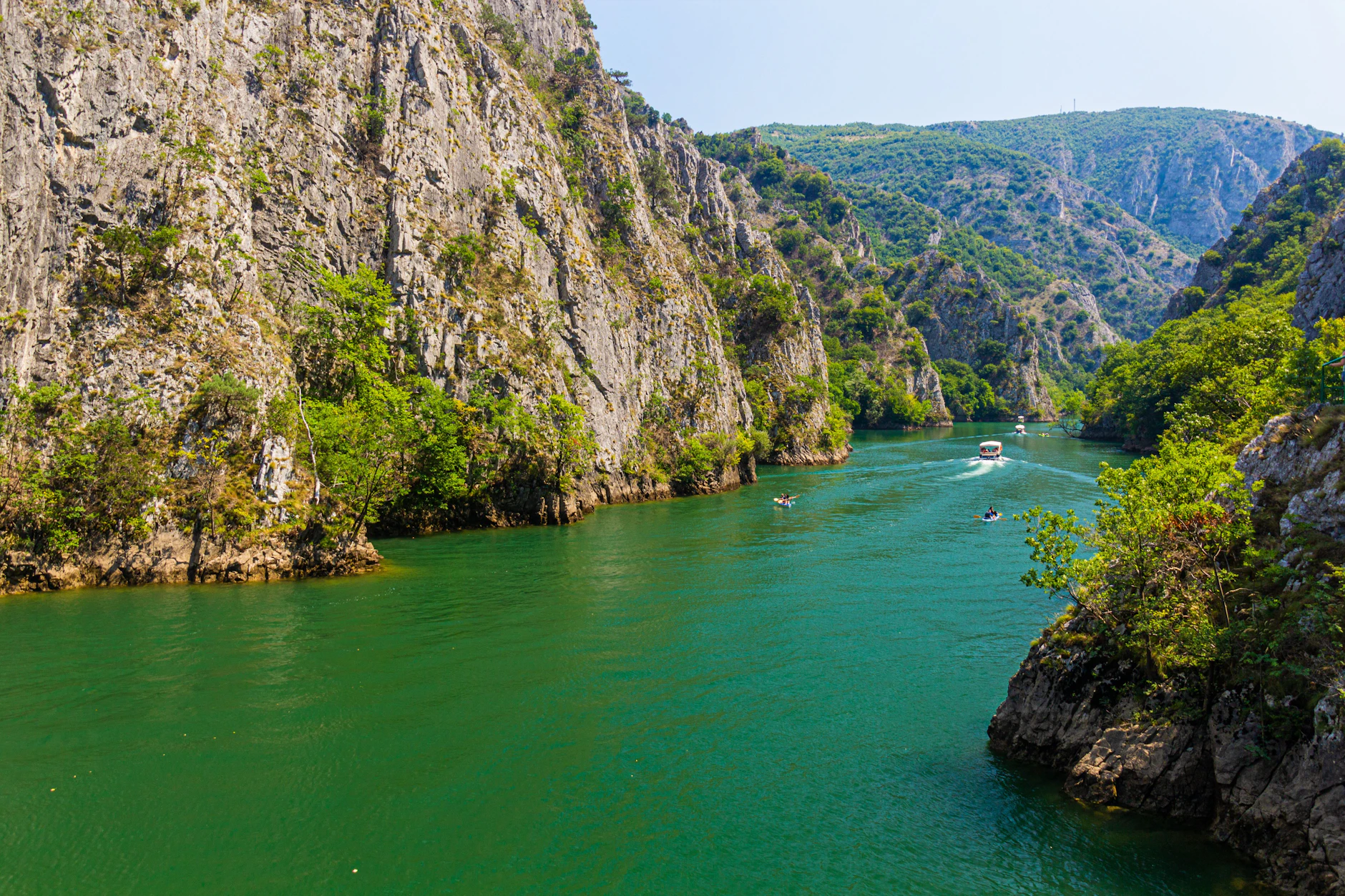 Der Matka-Canyon in Nordmazedonien gehört zu den spektakulärsten Sehenswürdigkeiten in Südwesteuropa.
