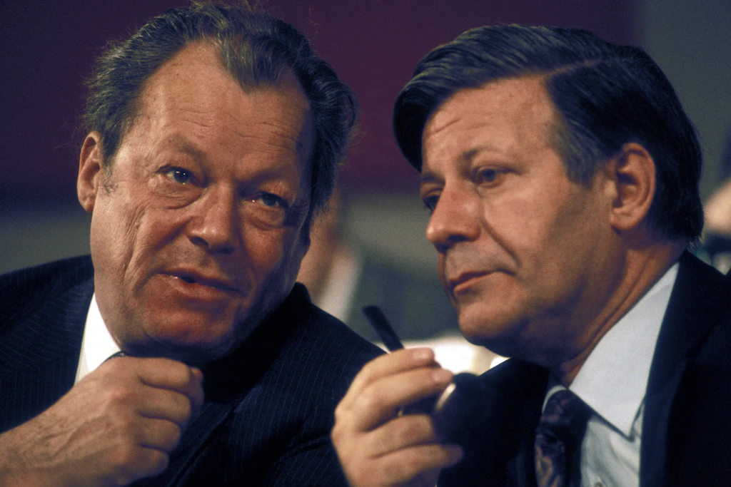 Glanzvolle Zeiten: Die großen SPD-Idole Willy Brandt (l.) und Helmut Schmidt erreichten über 40 Prozent bei Bundestagswahlen.