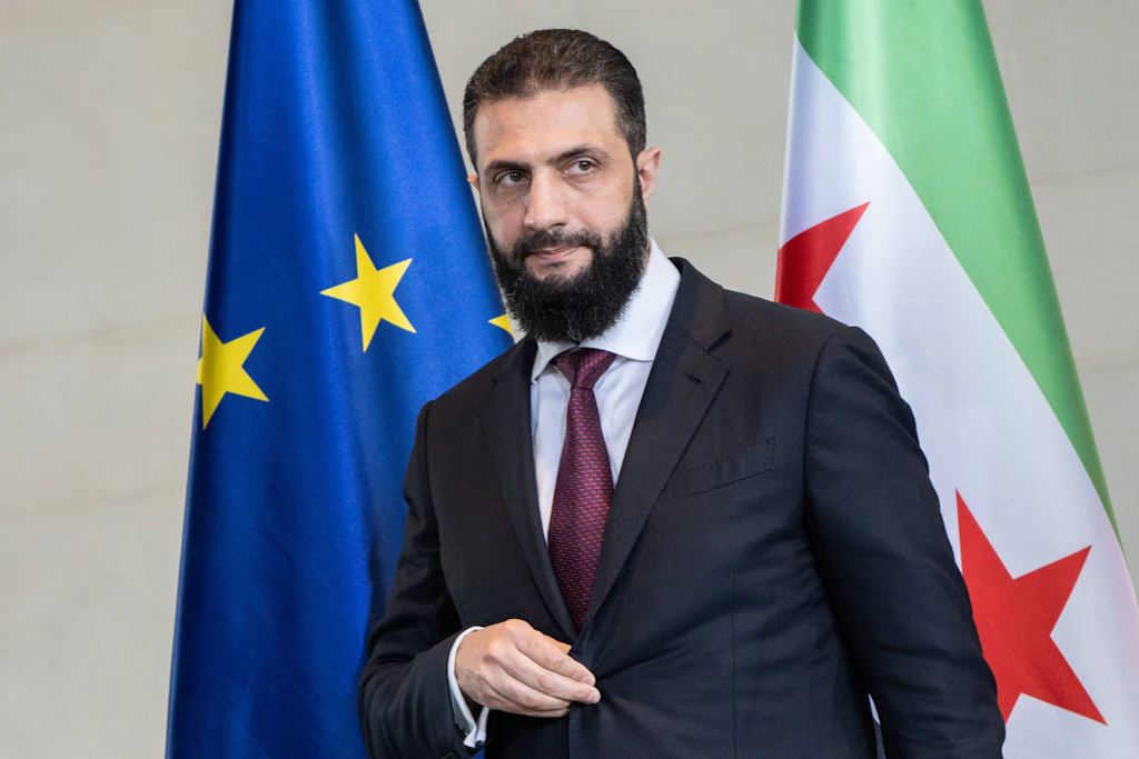 Ahmed al-Scharaa war im März zu Gast im Kanzleramt.