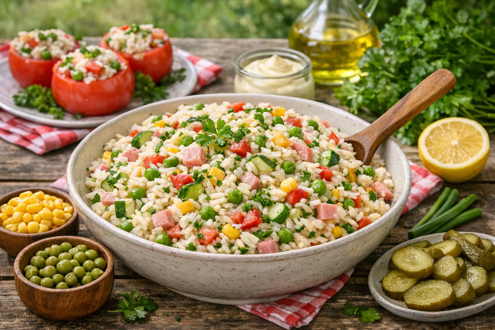 Reissalat ist im Sommer ein toller Begleiter für heiße Tage. Wir haben ein Grundrezept für sie, das sie mit den unterschiedlichsten zutaten verfeinern können.