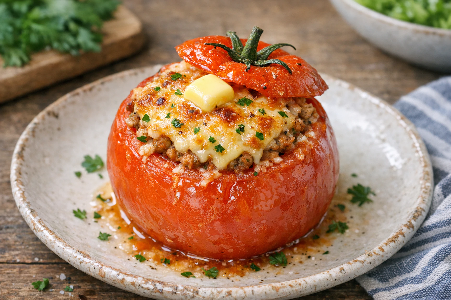 Lecker! Grilltomaten sind saftig und deftig - und schmecken nicht nur wunderbar zu Reis, sondern sind auch eine köstliche Ergänzung zum sommerlichen Abendbrot.