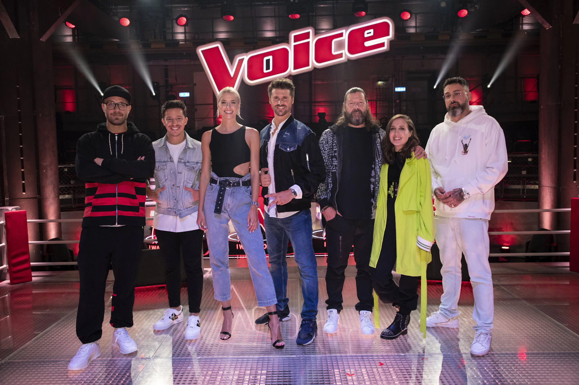Die Jury von „The Voice of Germany“ besteht klassisch aus fünf Musikern.