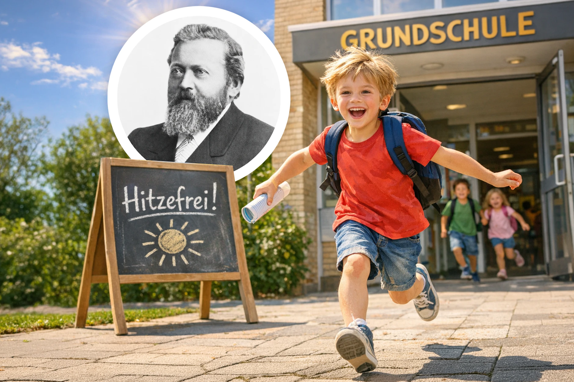 Wenn Schüler sich heute über Hitzefrei freuen dürfen, dann liegt das vor allem an Karl Wilhelm Clauß. Der Dresdner Schuldirektor hat das Hitzefrei erfunden.