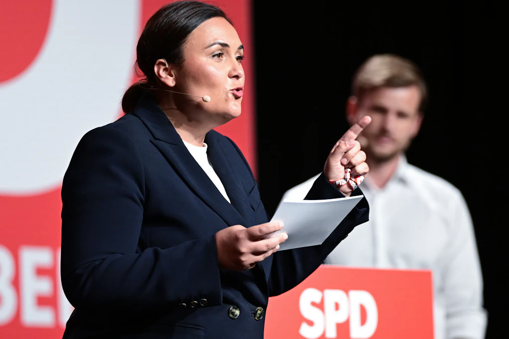 Isabel Cademartori beim SPD-Landesparteitag in der Ulmer Donauhalle im Juni. Hat sie in ihrer Partei eine neue Debatte über Rüstungs- und Sozialausgaben angestoßen?