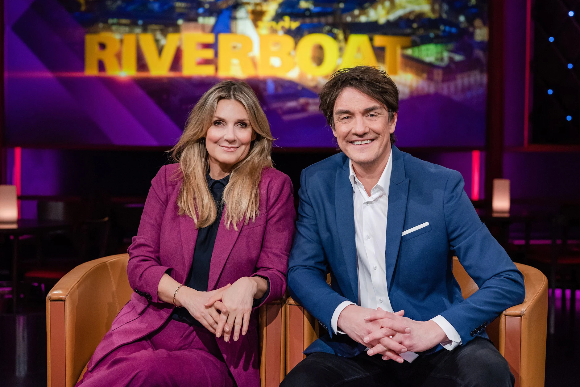 Die DRiverboat-Moderatoren Kim Fisher und Matze Knop