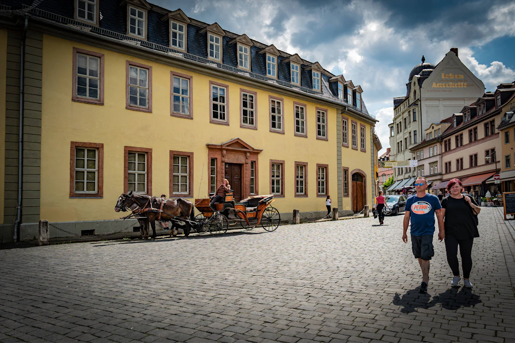 Das Goethe Nationalmuseum mit Goethes Wohnhaus in Weimar
