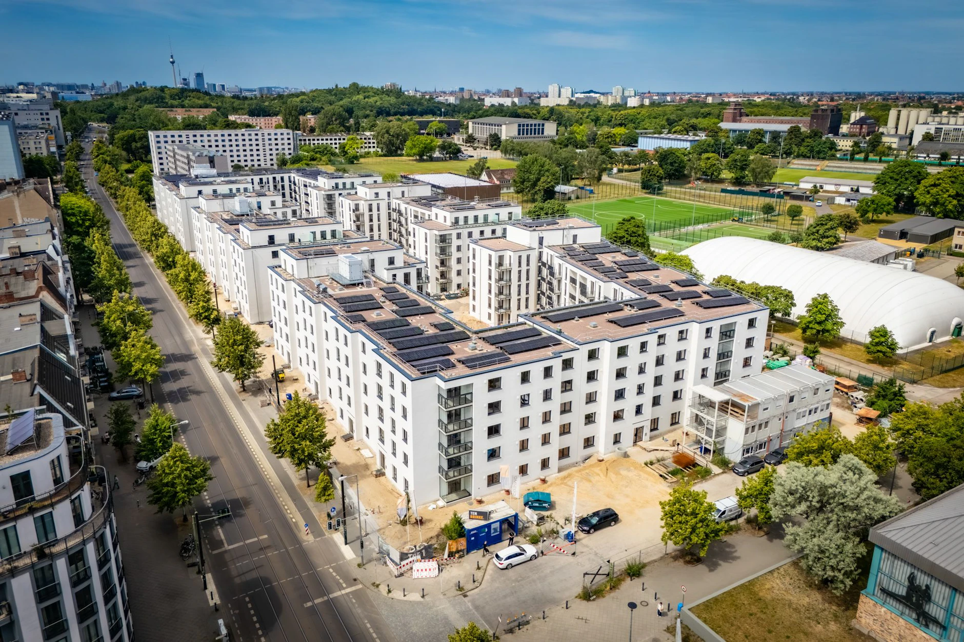 441 neue Wohungen an der Konrad-Wolf-Straße 41–44 in Lichtenberg.