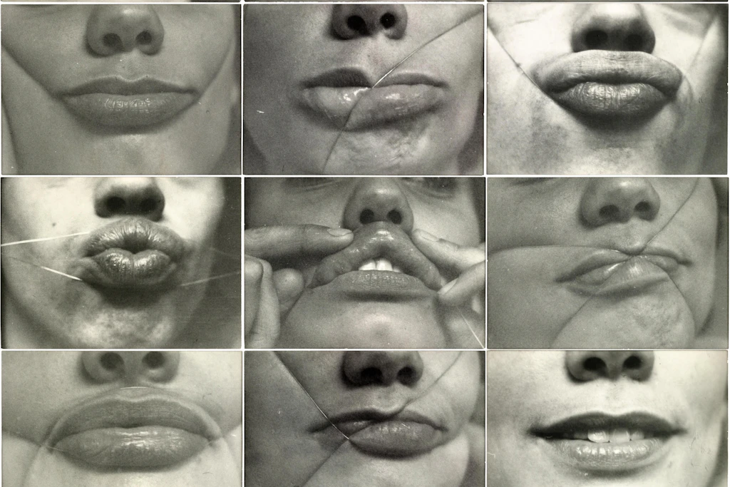 Gabriele Stötzer: „Lippen mit Draht“, 1983