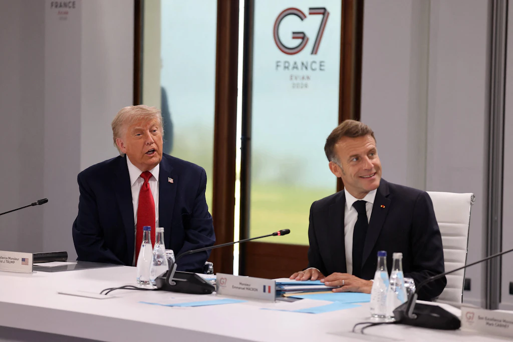 Macron: Trump glaubt nach G7-Gipfel nicht mehr an Niederlage der Ukraine