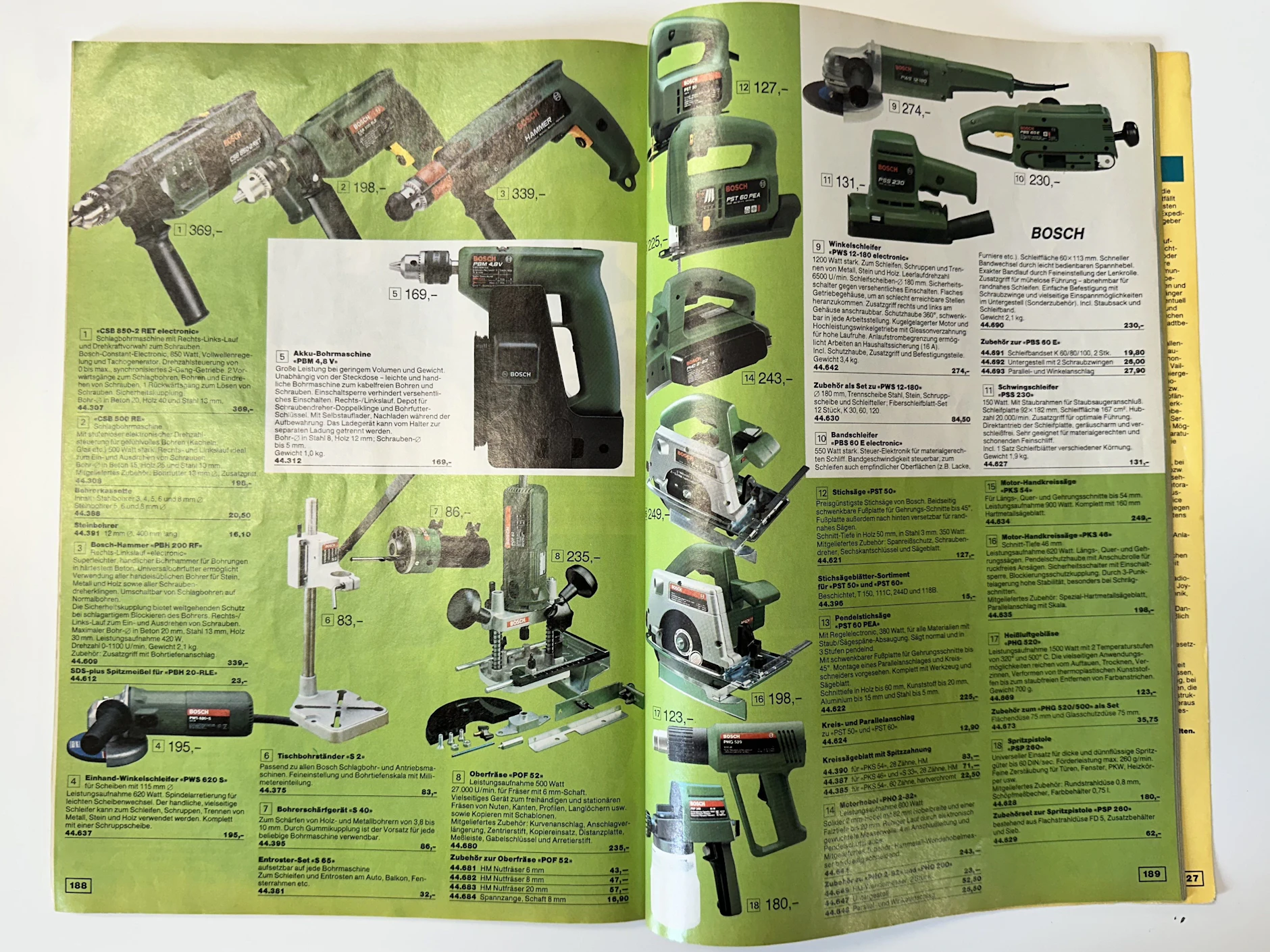 Von der Bohrmaschine mit zur Kreissäge: Auch für den Heimwerker gab es bei Genex all das, was man in der DDR kaum bekam.